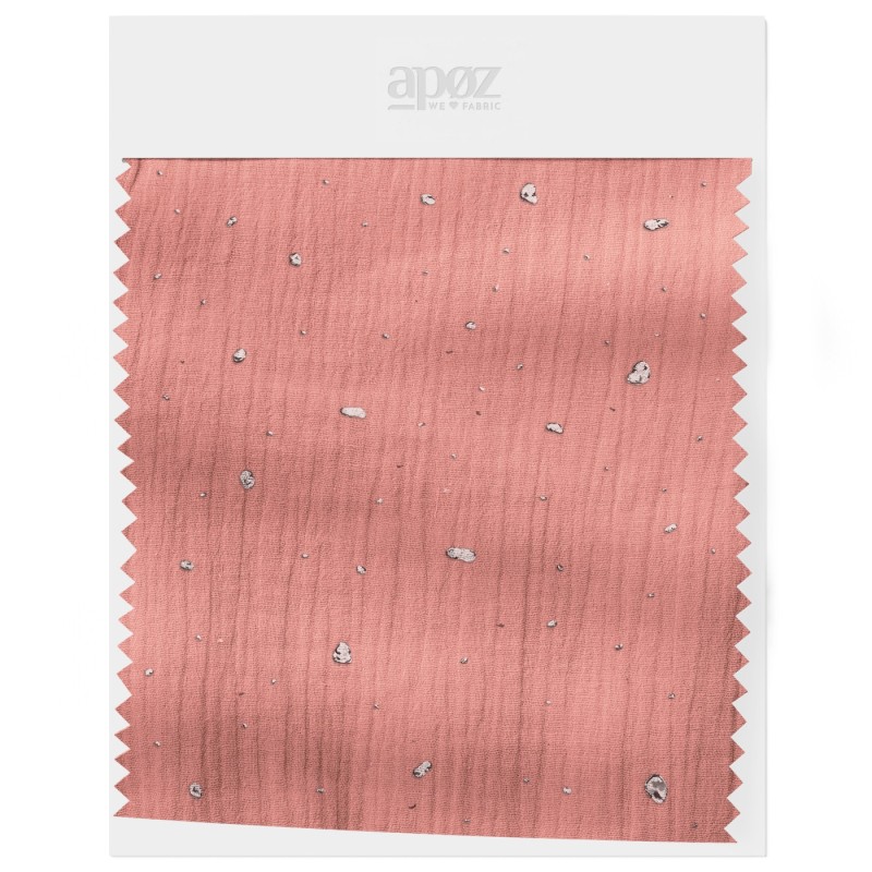 Double gauze - Terra Cotta - dots