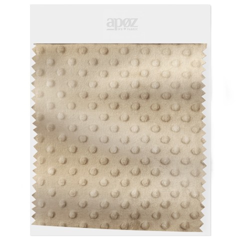 Minky à pois - Beige