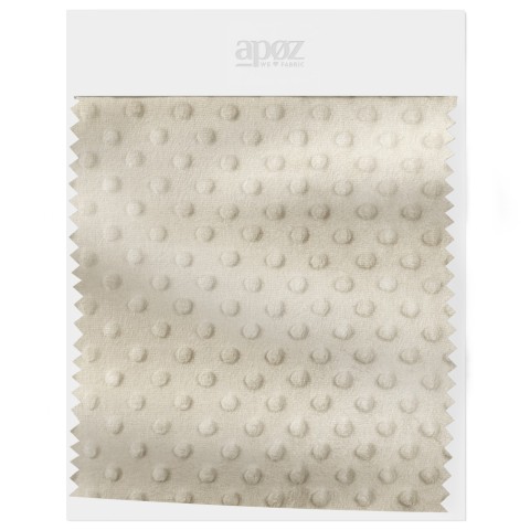 Minky dots - Bleached sand