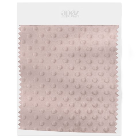 Minky à pois - Sepia Rose